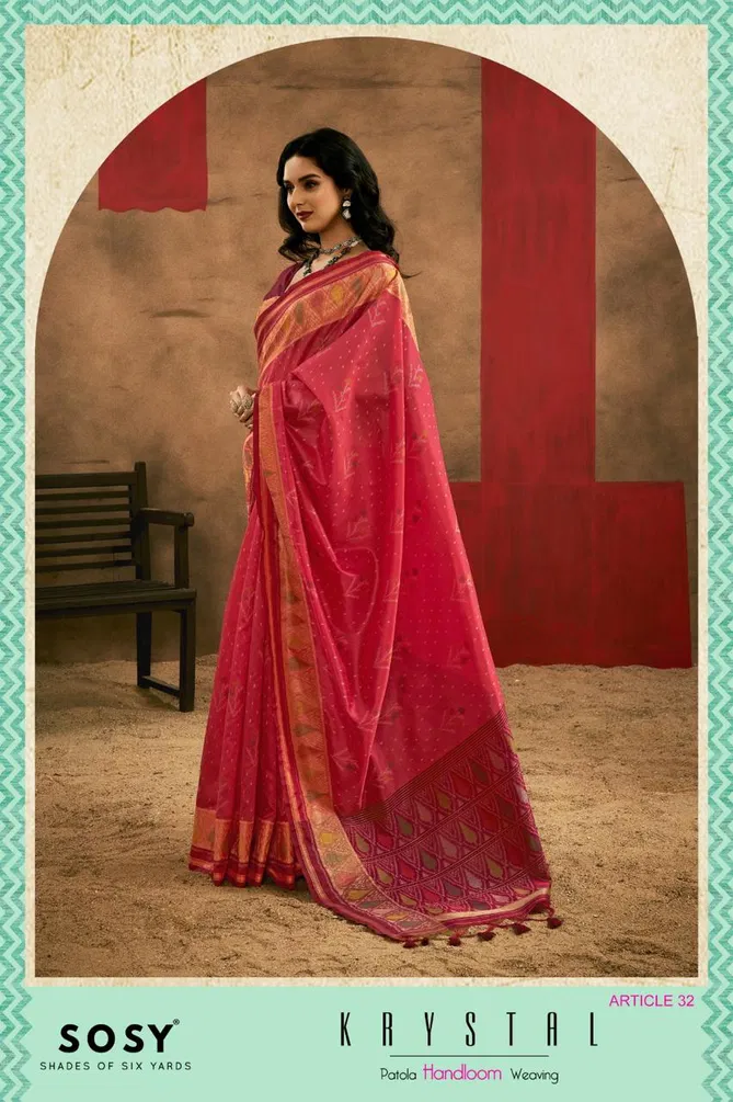 Krystal By Sosy Handloom Weaving Silk Sarees Suppliers In India